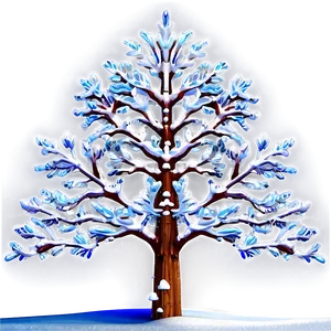 Winter Wonderland Tree Png 06272024 PNG image