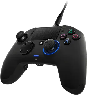Wired Play Station Controller Isolated PNG image