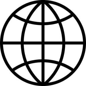 Wireframe Globe Icon