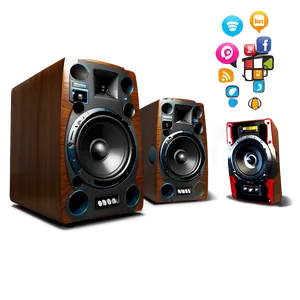 Wireless Dj Speakers Png Yuw63 PNG image