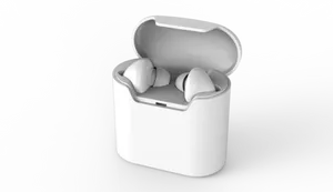 Wireless Earbudsin Open Case PNG image