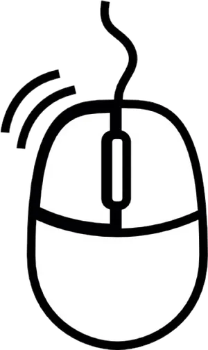 Wireless Mouse Click Illustration PNG image