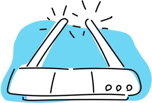 Wireless Router Illustration