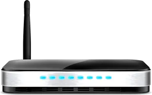Wireless Router Side View PNG image