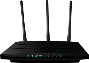 Wireless Routerwith Antennas PNG image
