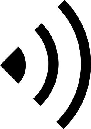 Wireless Signal Icon Black PNG image