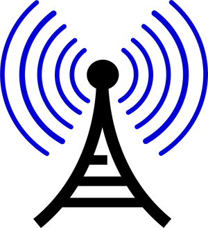 Wireless Signal Transmission Icon PNG image