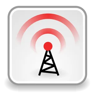 Wireless Signal Transmission Icon PNG image