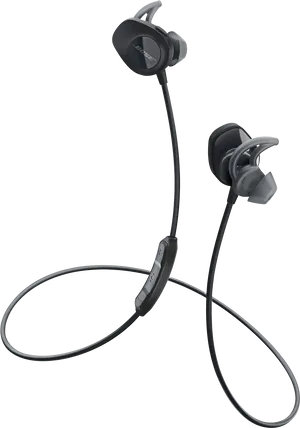 Wireless Sport Earbuds Isolated PNG