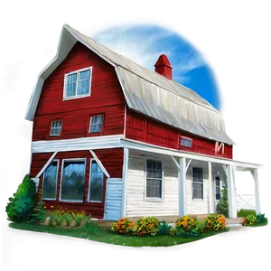 Wisconsin Farmhouse Png 06122024 PNG image