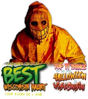 Wisconsin Haunt Halloween Award PNG image