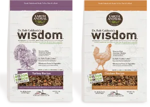 Wisdom Pet Food Turkeyand Chicken Recipes PNG image
