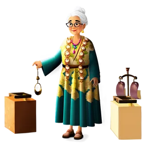 Wise Abuela Character Png 06292024 PNG image