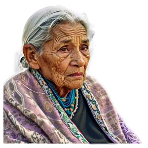 Wise Old Woman Illustration Png Akt70 PNG image