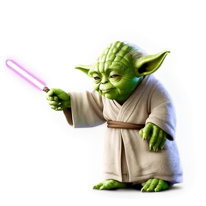 Wise Yoda Illustration PNG Sry