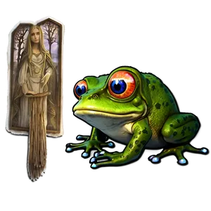 Witch And Frog PNG 06212024