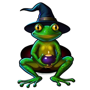 Witch And Frog PNG Asm