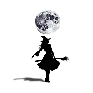 Witch And Moon PNG 05062024