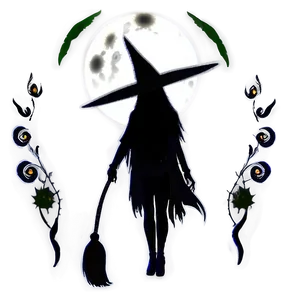 Witch And Moon PNG Dpv