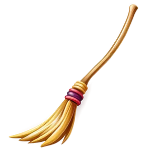 Witch Broom Charm PNG Wed