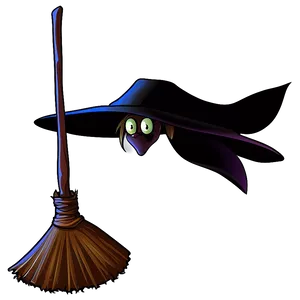 Witch Broom Illustration PNG Dqk PNG