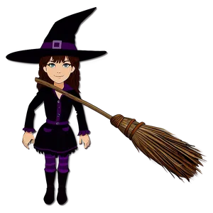 Witch Broom Magic PNG 06292024