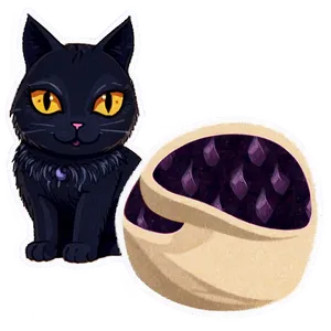 Witch Cat Companion PNG 05062024
