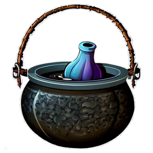 Witch Cauldron Clipart PNG Baq19
