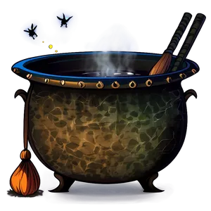 Witch Cauldron Clipart PNG Dwi10
