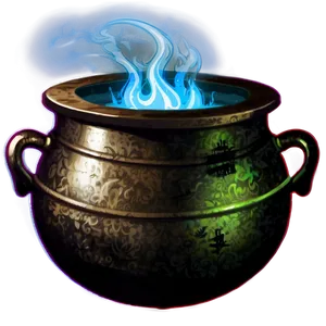 Witch Cauldron In Dark Room PNG 31 PNG