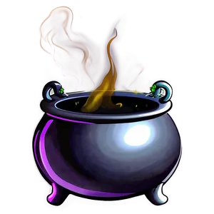 Witch Cauldron Outline PNG Vac