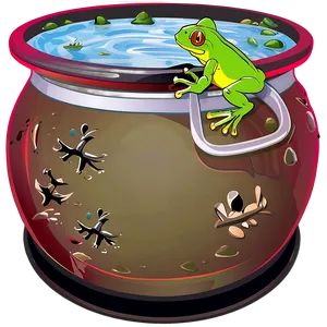 Witch Cauldron With Frogs PNG 28 PNG