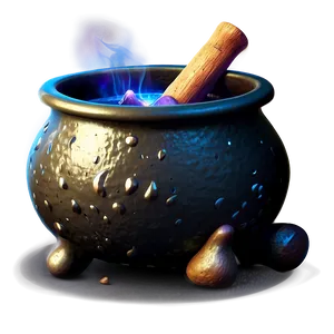 Witch Cauldron With Mystical Light PNG Aod20 PNG