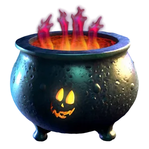 Witch Cauldron With Spells PNG 06292024 PNG