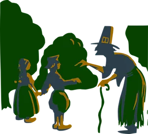 Witch_ Encounter_in_ Dark_ Forest