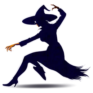 Witch Flying Silhouette PNG Pqo69