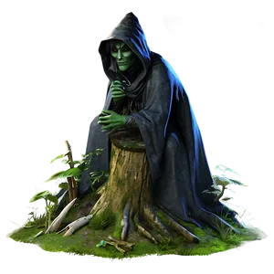 Witch Forest Scene Png Itb62 PNG image