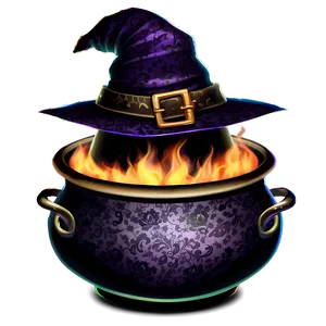 Witch Hat And Cauldron PNG 20