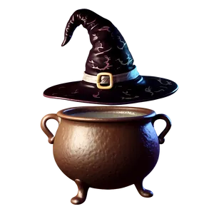 Witch Hat And Cauldron Png Sve40 PNG image