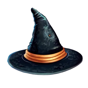 Witch Hat With Broom Png 05252024 PNG image