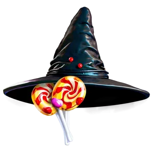 Witch Hat With Candy Png Ciy PNG image