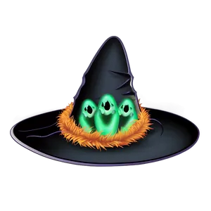 Witch Hat With Ghosts PNG Kfi PNG