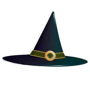 Witch Hat With Green Band Png 06292024 PNG image