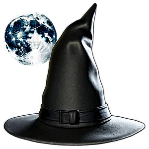 Witch Hat With Moon PNG 65