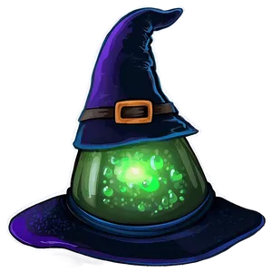 Witch Hat With Potion PNG Ixj42