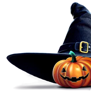 Witch Hat With Pumpkins PNG 82