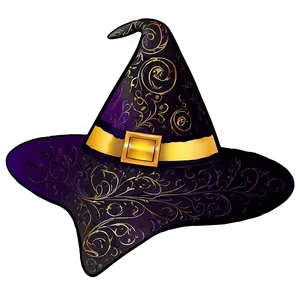 Witch Hat With Scrolls PNG Qyb PNG