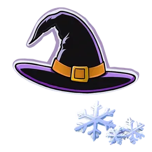 Witch Hat With Snowflakes Png Fwo PNG image