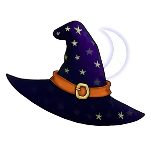 Witch Hat With Stars And Moon PNG Dyf PNG