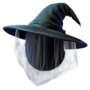 Witch Hat With Veil PNG Pls50